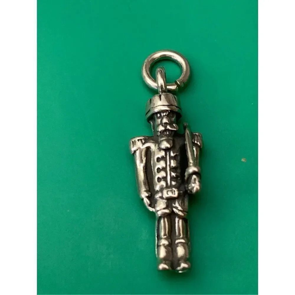 Nutcracker Sterling Silver Jewelry Charm #Christmas #vintage